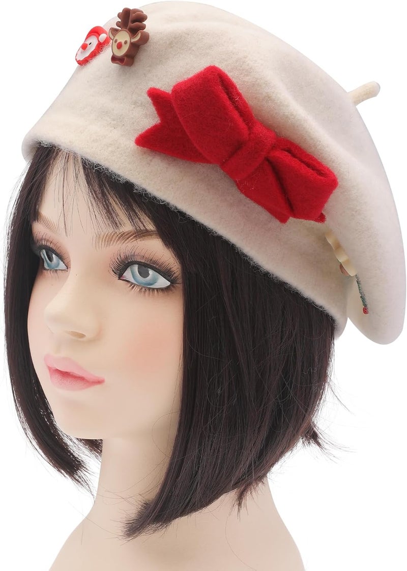 ZLYC Wool Kids Beret Hat Girls Solid Color Artist French Beret Cap - Image 4